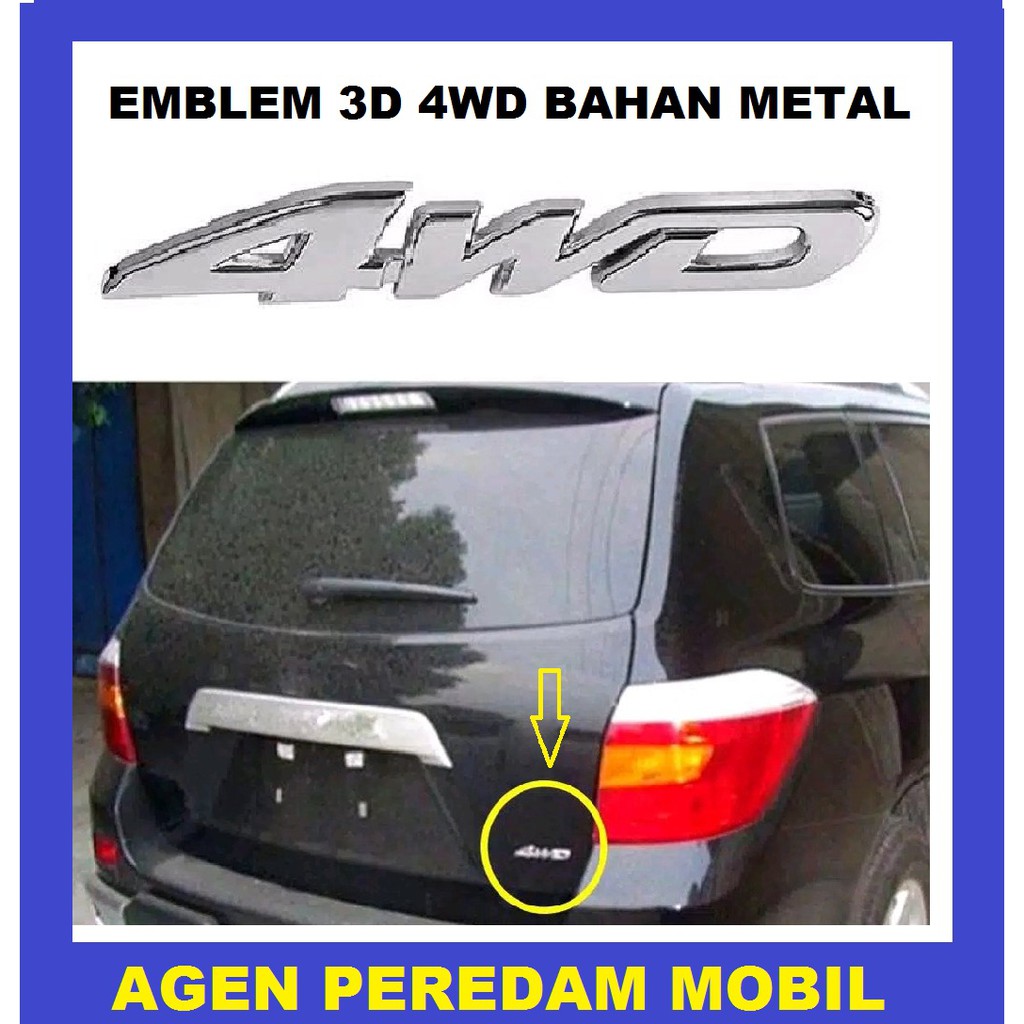 EMBLEM 3D 4WD MOBIL