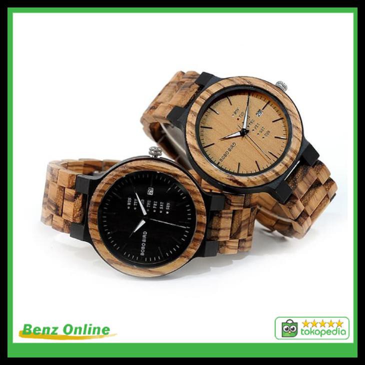 Jam Tangan Pria Kayu Bobo Bird 026 Jam Unik Wooden Watch