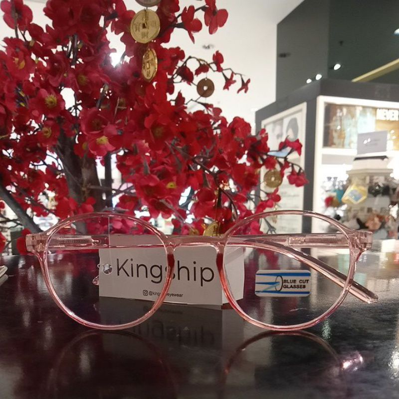 Kingship Elliot Pink Clear Kacamata wanita