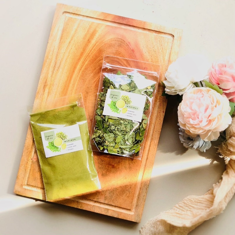 

Organic&Joy• Teh Moringa & Bubuk Moringa (teh kelor & kelor bubuk asli,moringa oliefera,superfood,asi booster)