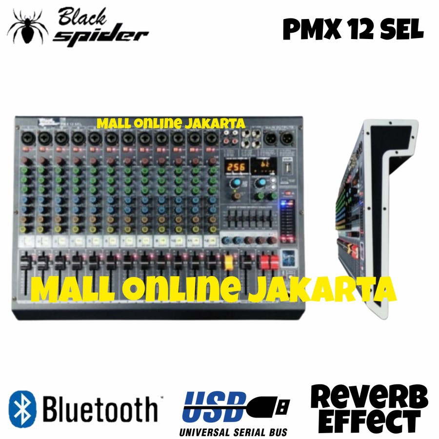 Mixer 12 Channel Blackspider Pmx 12 Sel Mixing digital audio pmx12 sel