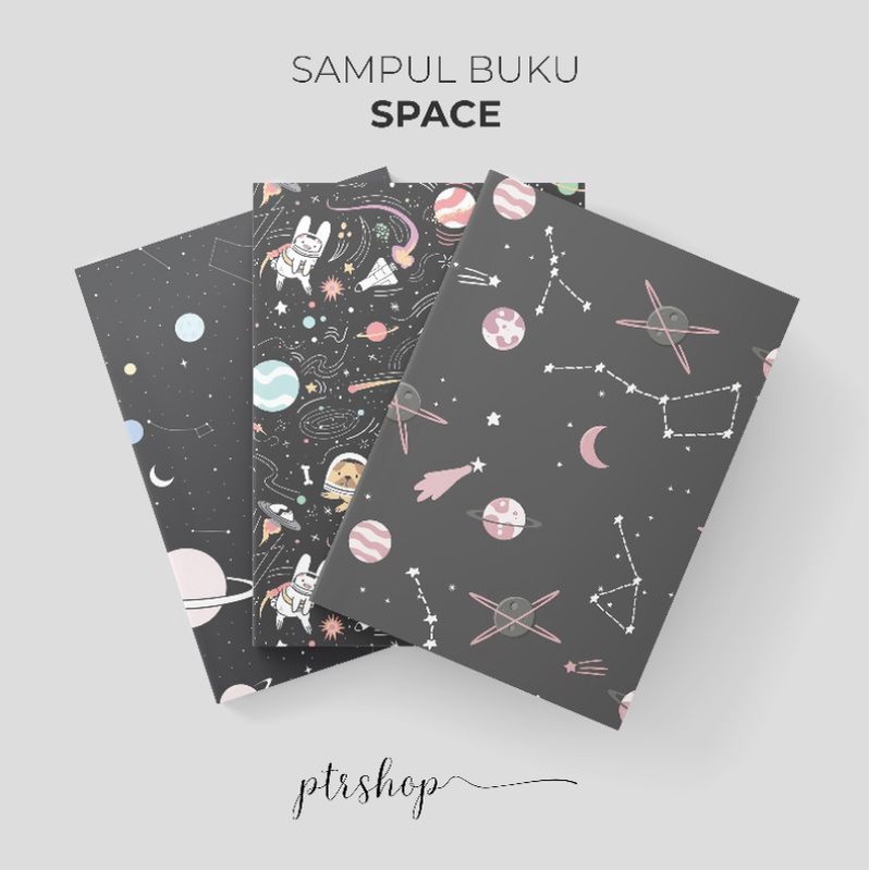 

PROMO SAMPUL BUKU BOOK COVER A5/B5 SPACE EDITION | ptrshop.id