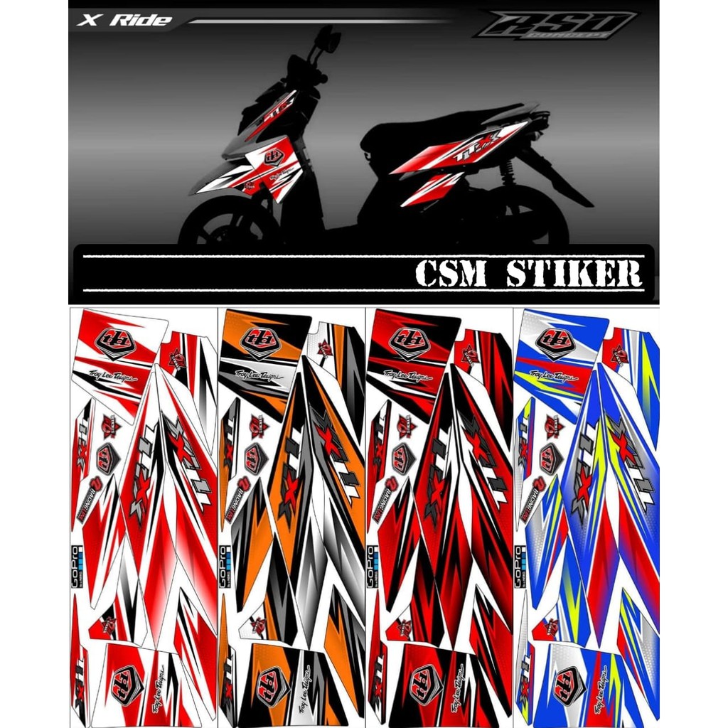 Stiker Striping Motor Variasi Yamaha X-Ride Old/Keluaran Pertama - Stiker Variasi X-Ride