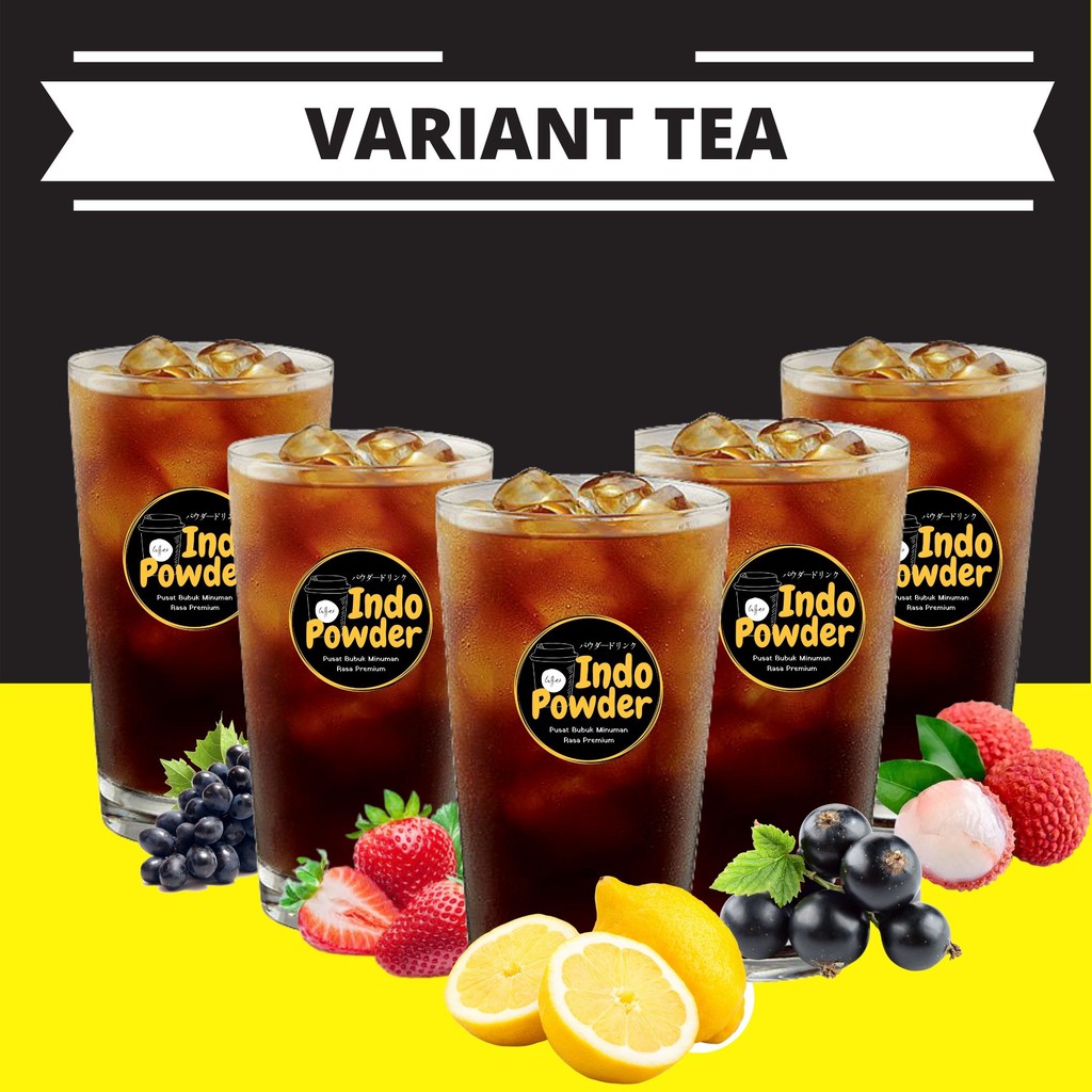 BOOSTER Bubuk Minuman LYCHEE TEA 1Kg - Bubuk LYCHEE TEA 1Kg - LYCHEE TEA Bubuk 1Kg - LECI TEA Powder