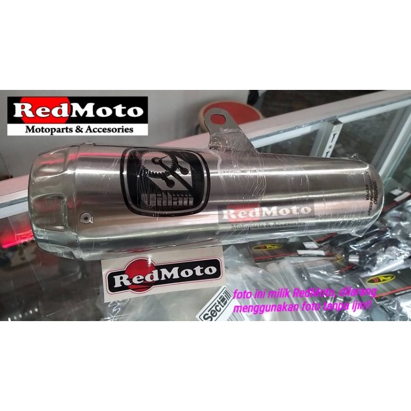 Knalpot Villan Pro1 Silver Black R15v3