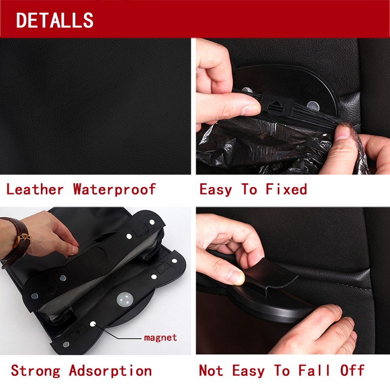 Car Organizer Seat Back Storage Bag Auto Leather Pocket Holder Car Trash Bin Garbage For Lexus IS250 NX200T RX200T CT200H ES250 RX350 RX300 NX300 RX270 GS350 UX200 GS300 LX470 LX570 ES300 IS430 LM350 NX300H