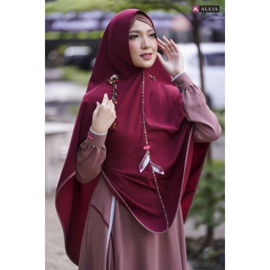 LARISSA MOCCA MAROON AULIA FASHION