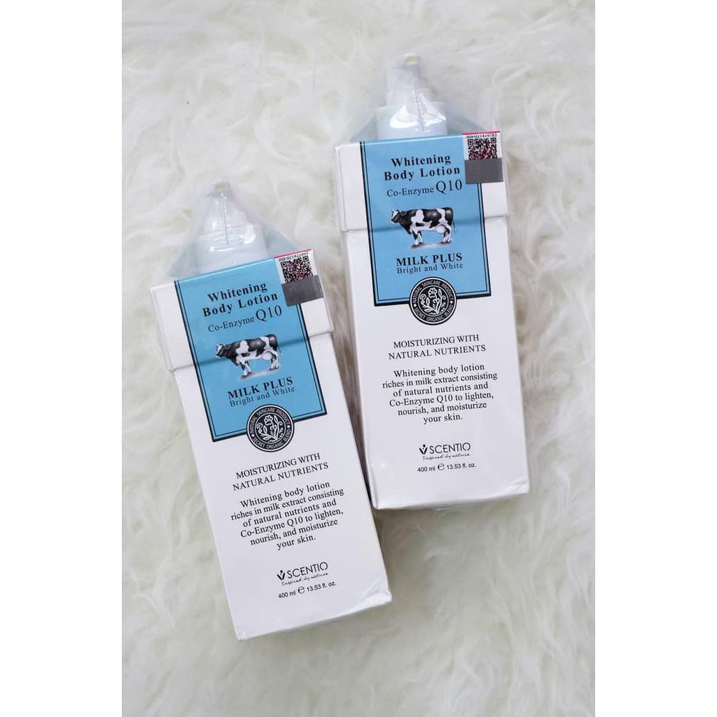 SCENTIO Milk Plus Whitening Body Lotion BEAUTY BUFFET ORI THAILAND