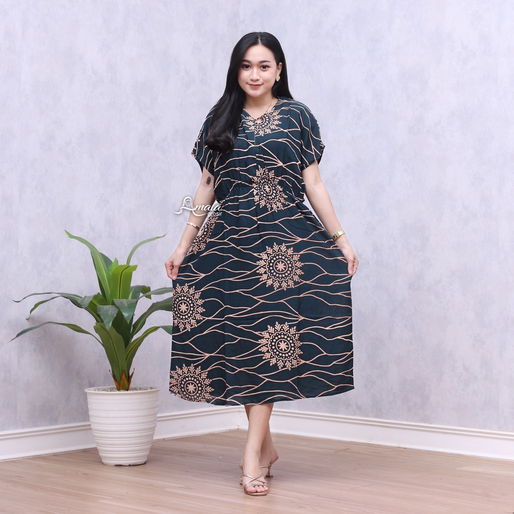 AMALAGROSIR - (COD) Daster Manohara Busui Motif / Daster Manohara Rayon Tie Dye / Daster Batik-Mhr Arwa Std Jotol