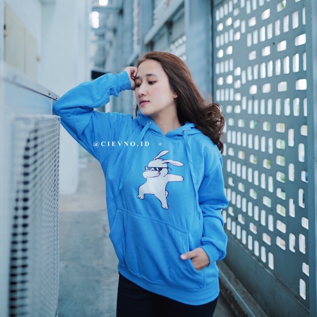 HOODIE DABBING RABBIT (DIGITAL PRINTING) Size M - XXXL