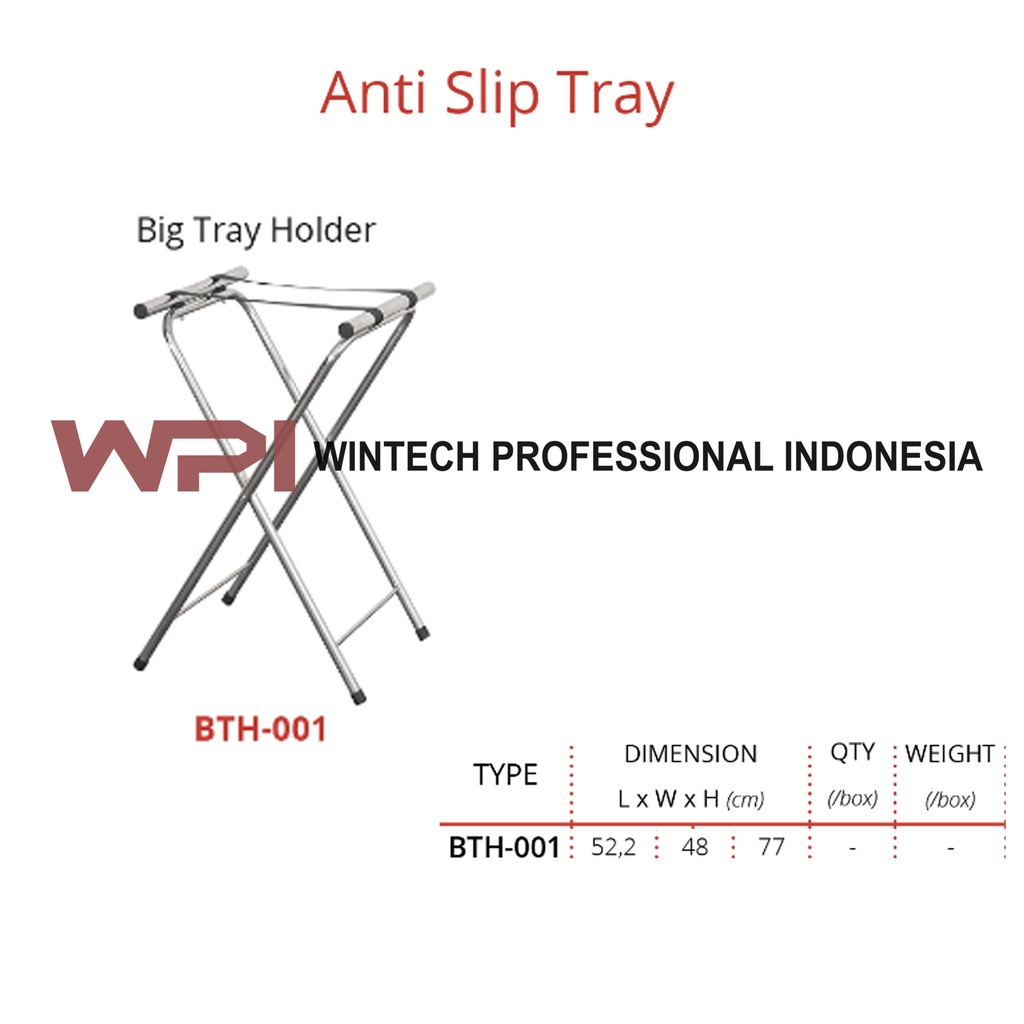 Getra BTH-001 Big Tray Holder - Tempat Baki / Nampan Besar - Tray Berdiri BTH001 BTH 001
