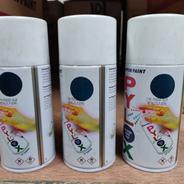 

CAT PYLOX PILOX BIRU PEACOCK BLUE METALLIC PBJNU 1748 300CC NIPPON PAINT