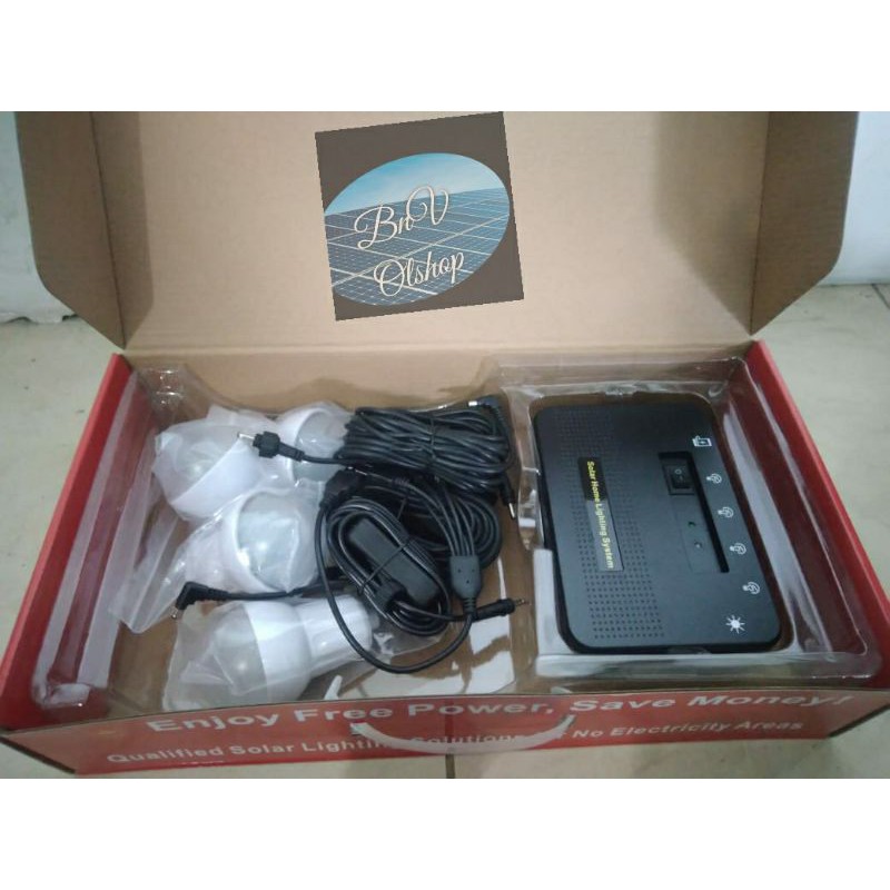 Paket sehen 4 lampu solar cell 8watt murah meriah