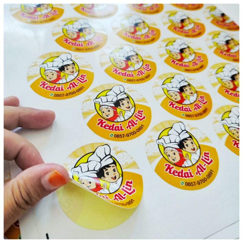 

TERMURAH 110-an PCS Stiker Label / Stiker KROMO / Sticker kemasan bulat / Stiker label makanan