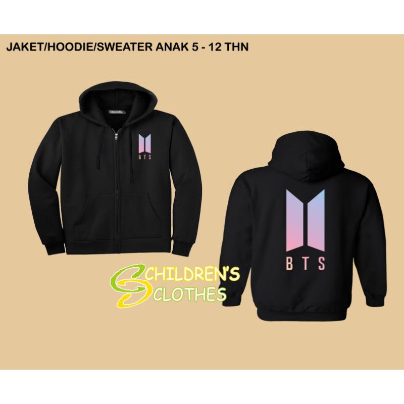 jaket bts jaket zipper anak bts k-pop