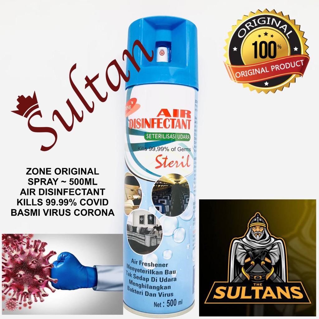 new~Disinfectant Spray Zone Air Disinfektan / Malva 500Ml Pengilang Virus dan Bakterial Luar PulauON