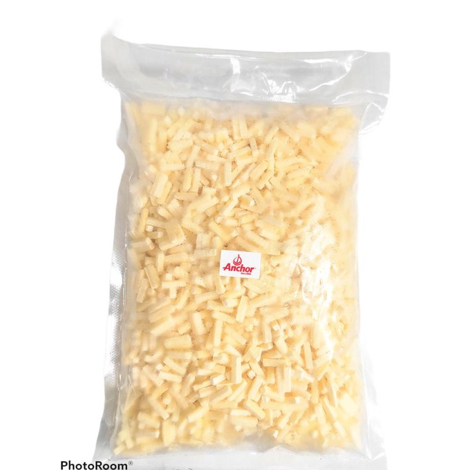 

Anchor Mozarella Cheese Shredded 500gr moza parut,Halal,extra stretch