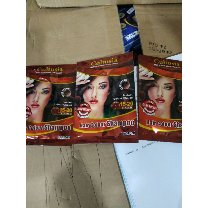 shampoo rambut warna coklat