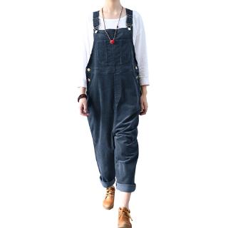 ZANZEA Celana  Panjang  Jeans  Kodok Overall Aksen Saku Gaya 