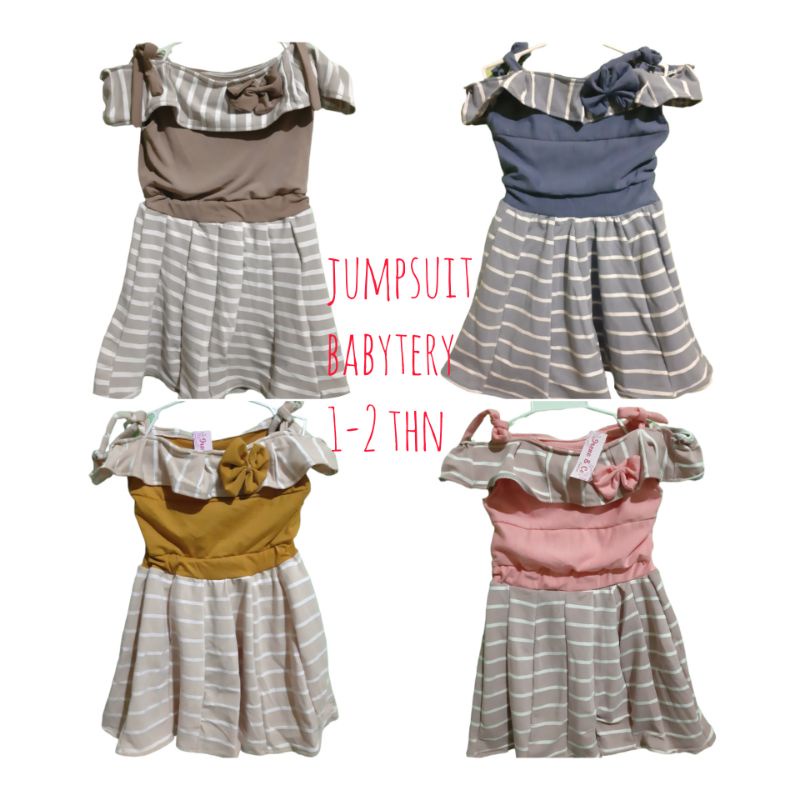 BAJU ANAK PEREMPUAN usia 1-2 tahun . jumpsuit anak perempuan