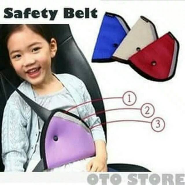 Safety Belt Penahan Sabuk Mobil Anak Triangle Car Seat Safety Belt Kid