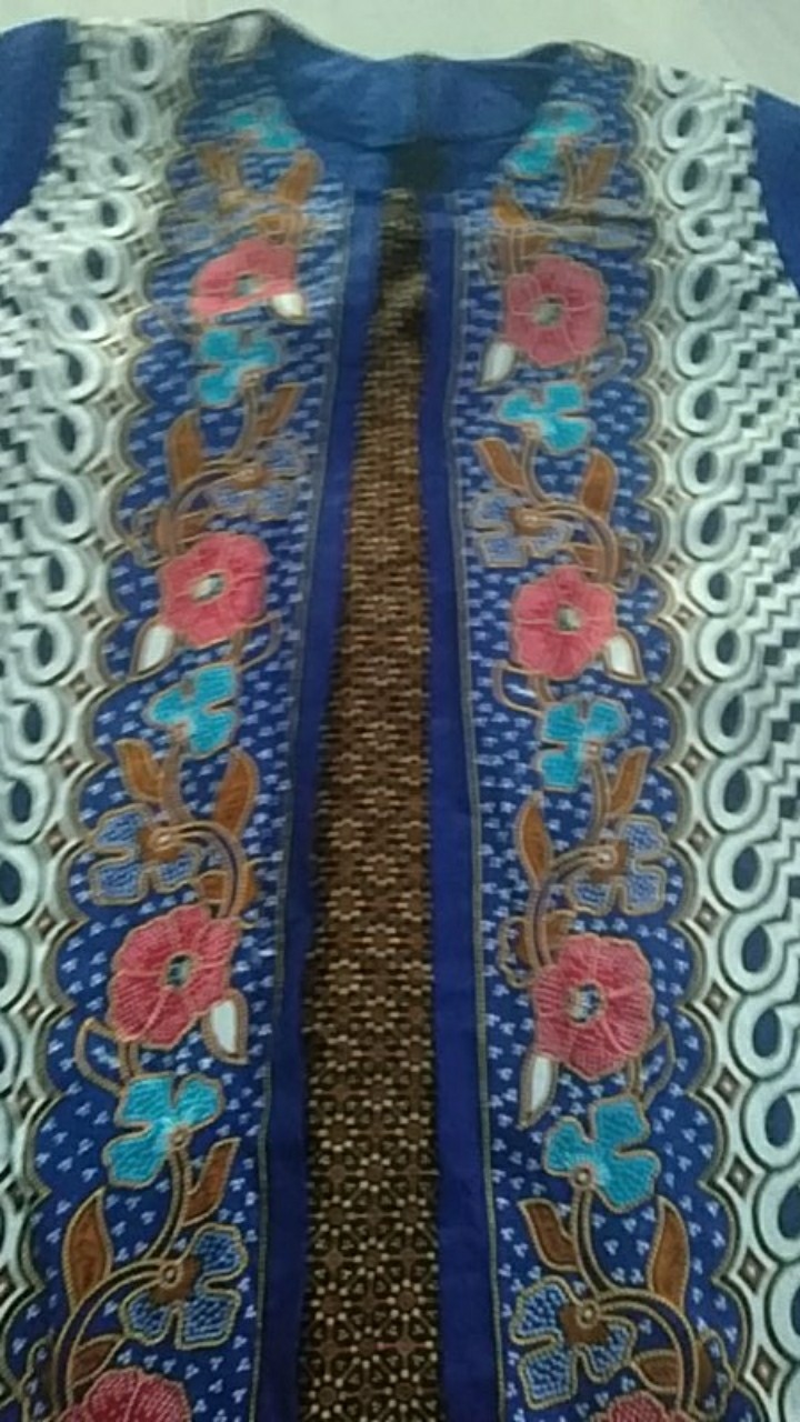 Couple Gamis Cardy.couple Gamis Batik. Cuple Keluarga.batik Modang Bunga