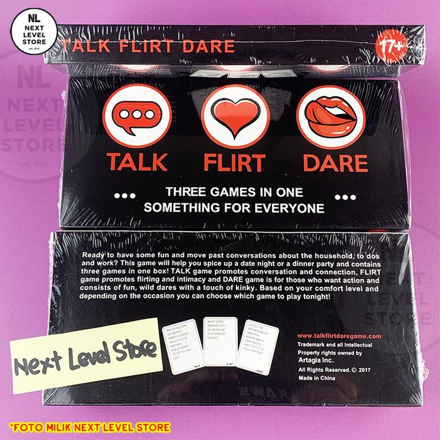 Talk Flirt Dare Couples Games Relationship Card Game 1 SET (3 DECK)