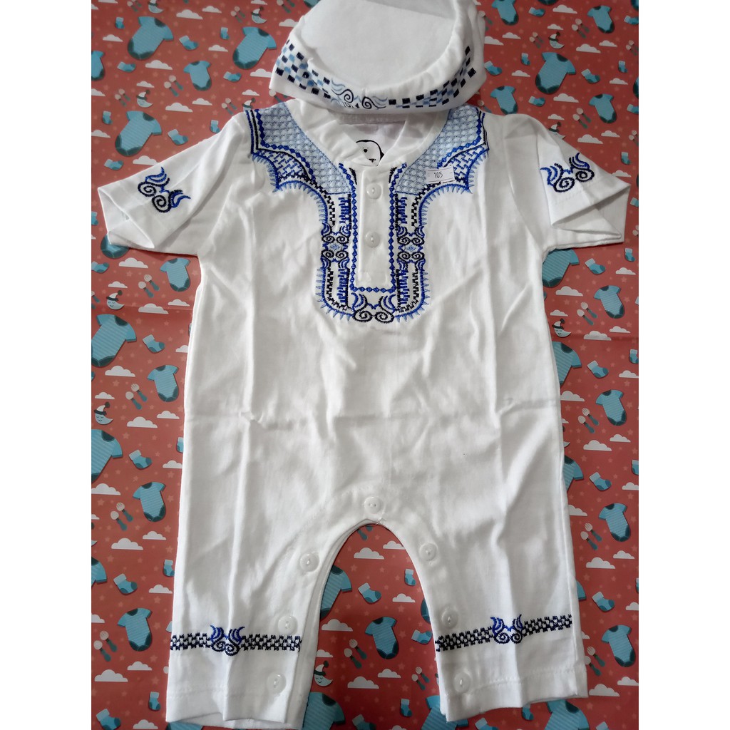 Koko Jumsuit Lengan Pendek (bayi 6 bulan)