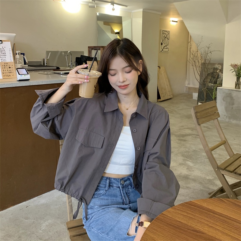 Jaket Wanita Terbaru Import Jacket Crop Korean Style Vintage