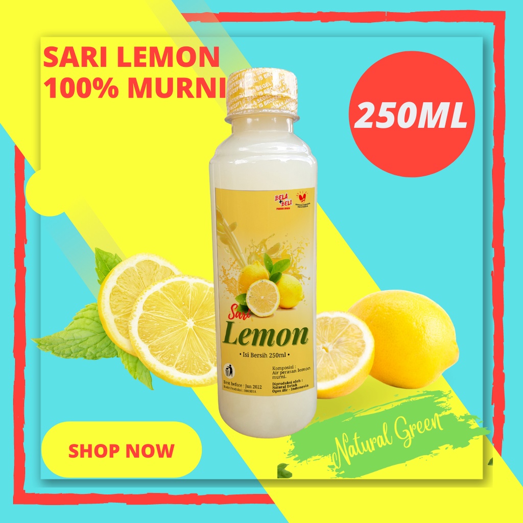 

SARI LEMON ASLI 100% PURE LEMON 250ML