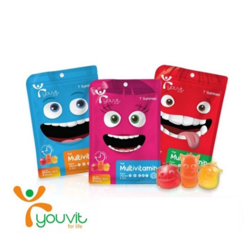 YOUVIT MULTIVITAMIN ANAK KUALITAS PREMIUM 7 GUMMY