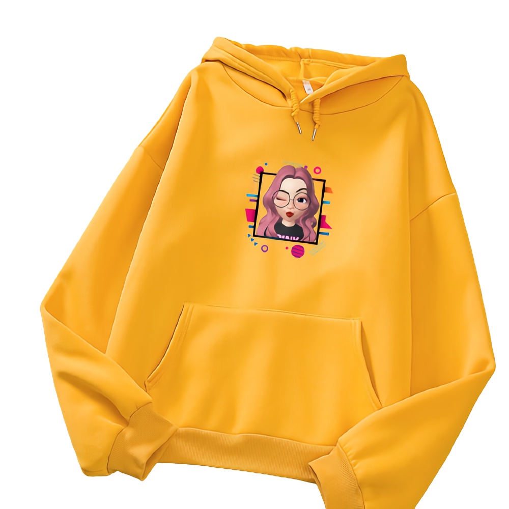 Sweater anak perempuan ZEPETO FACE baju anak perempuan unisex