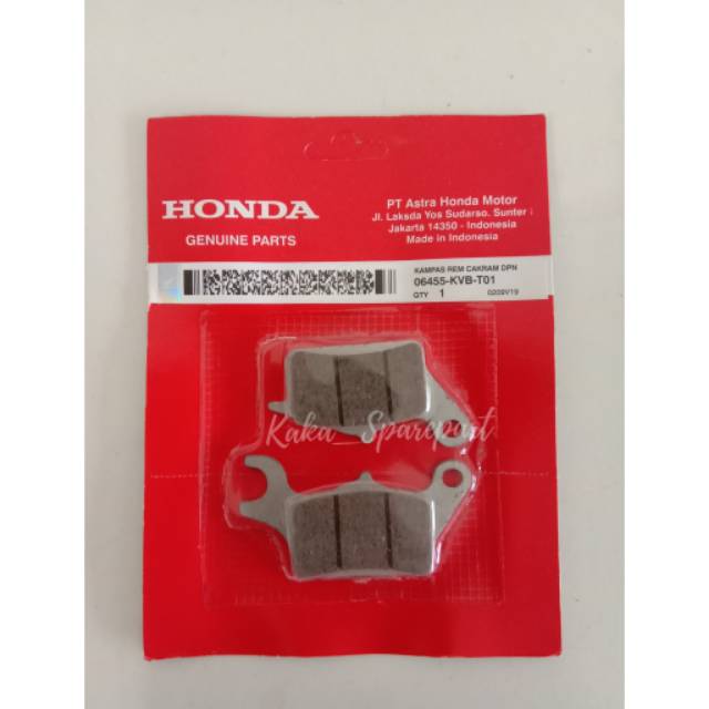 Dispad / kampas rem cakram honda beat, scoopy,  spacy,  revo