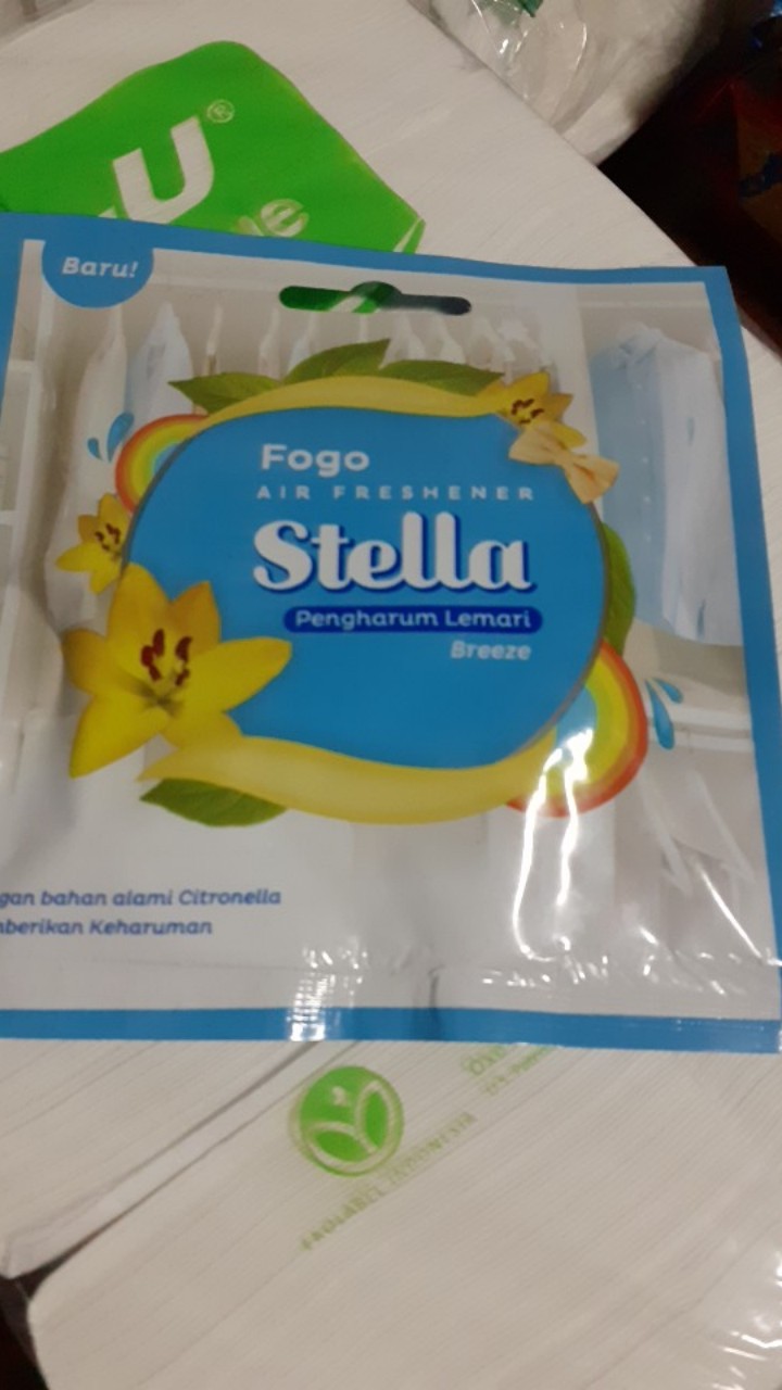 Stella Gantung Fogo Air Freshner Fresh Pengharum Baju Lemari 30 Gram