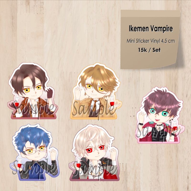 Mini Sticker Ikemen Vampire Set