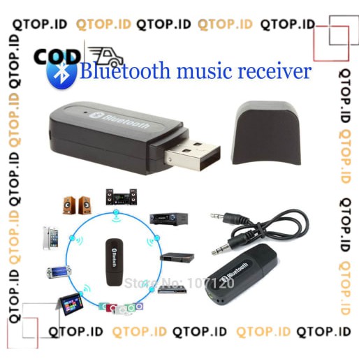 Wireless Bluetooth Receiver  USB  Car Music + Call Audio Plug &amp; Play include kabel AUX