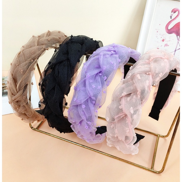 Korean Headband / Bando Kepang Fluffy Busa / Bando Poni Kahyang