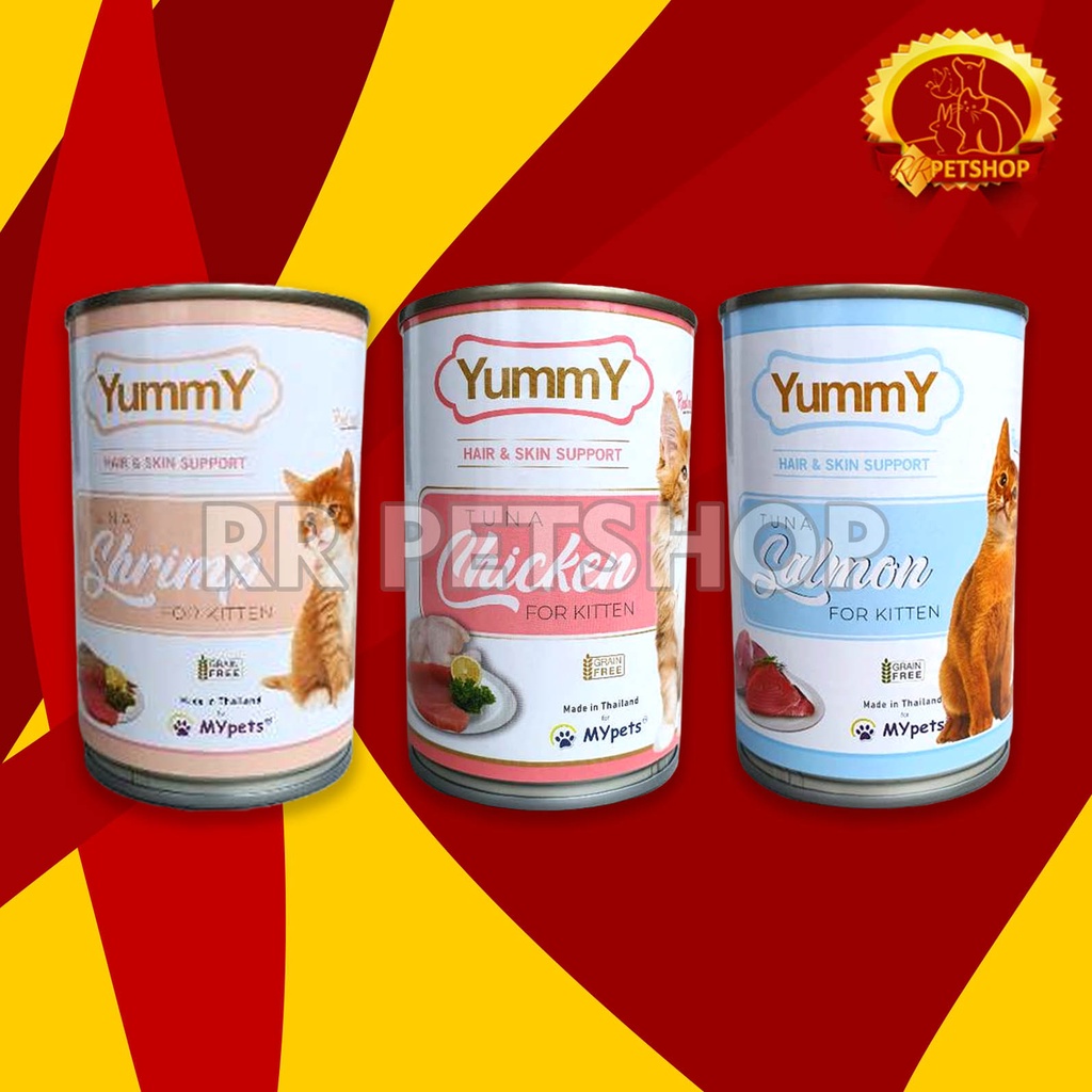 Cat Food / Makanan Kucing Yummy Hair And Skin Support 400 Gram ( Wet Food )