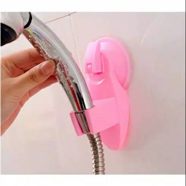 Gantungan Shower Mandi Suction Cup Hanger Holder Dudukan Shower Tempel