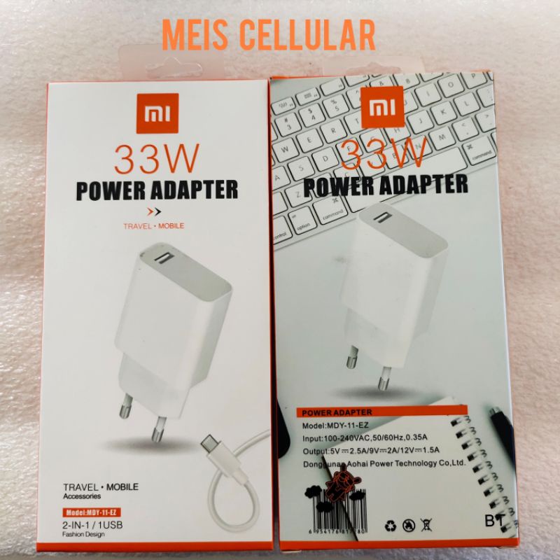 CHARGER MDY-11-EZ TYPE C TURBO CHARGE FOR XIAOMI MI 11 LITE