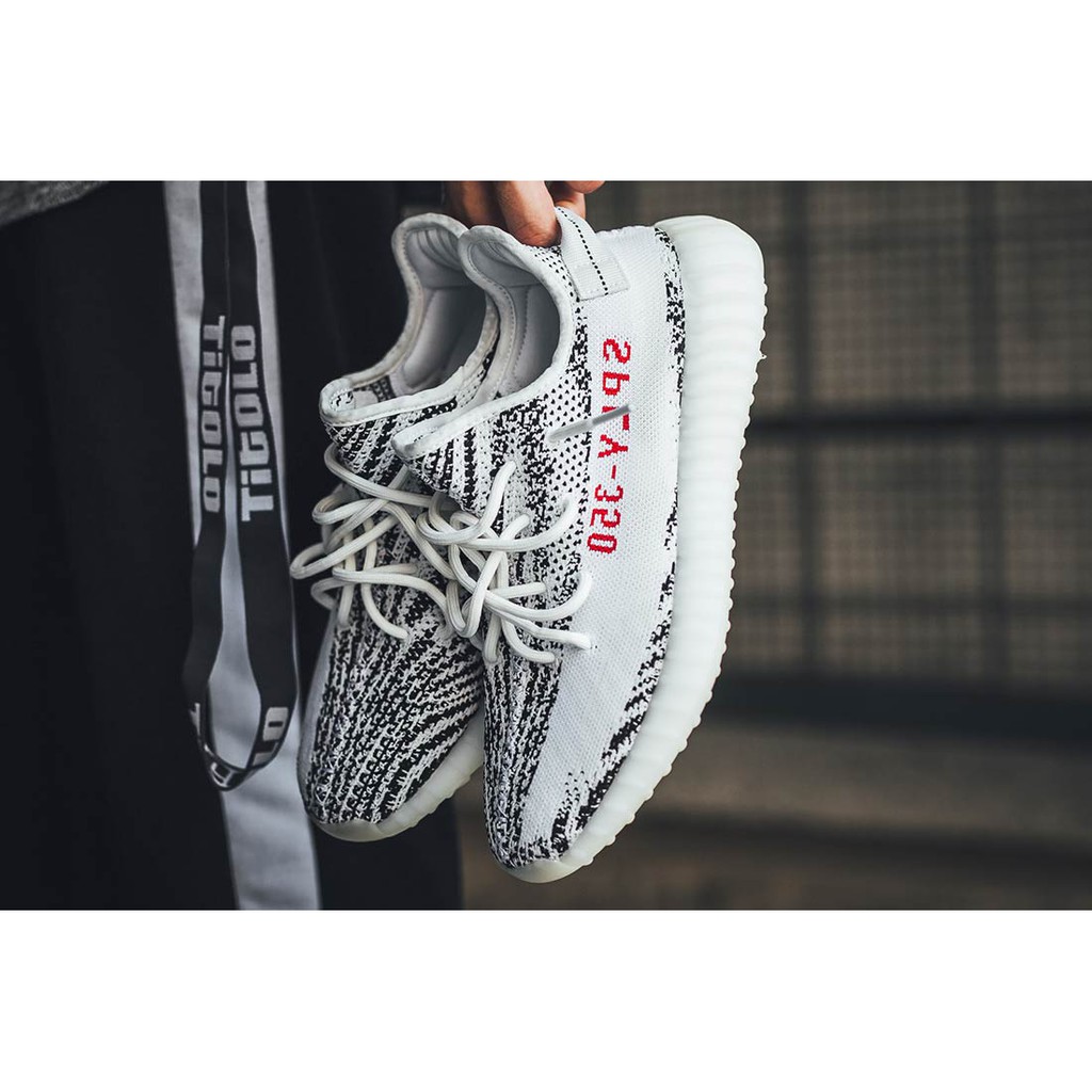yeezy white and red