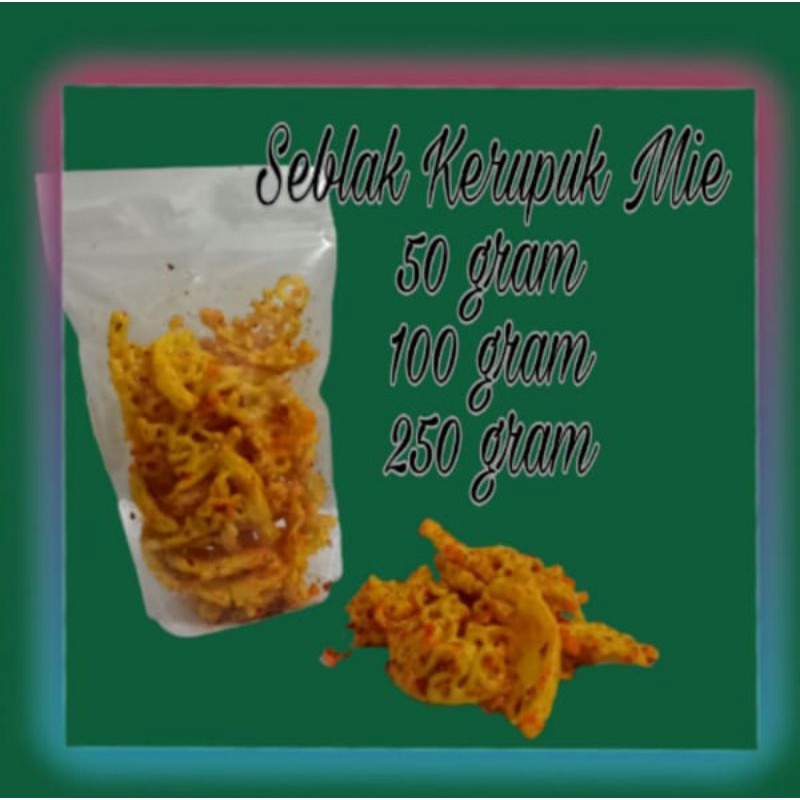 

50 gram Seblak Kerupuk Mie Bantat Cemilan Enak Sebring Seblak Kering Mie Kuning