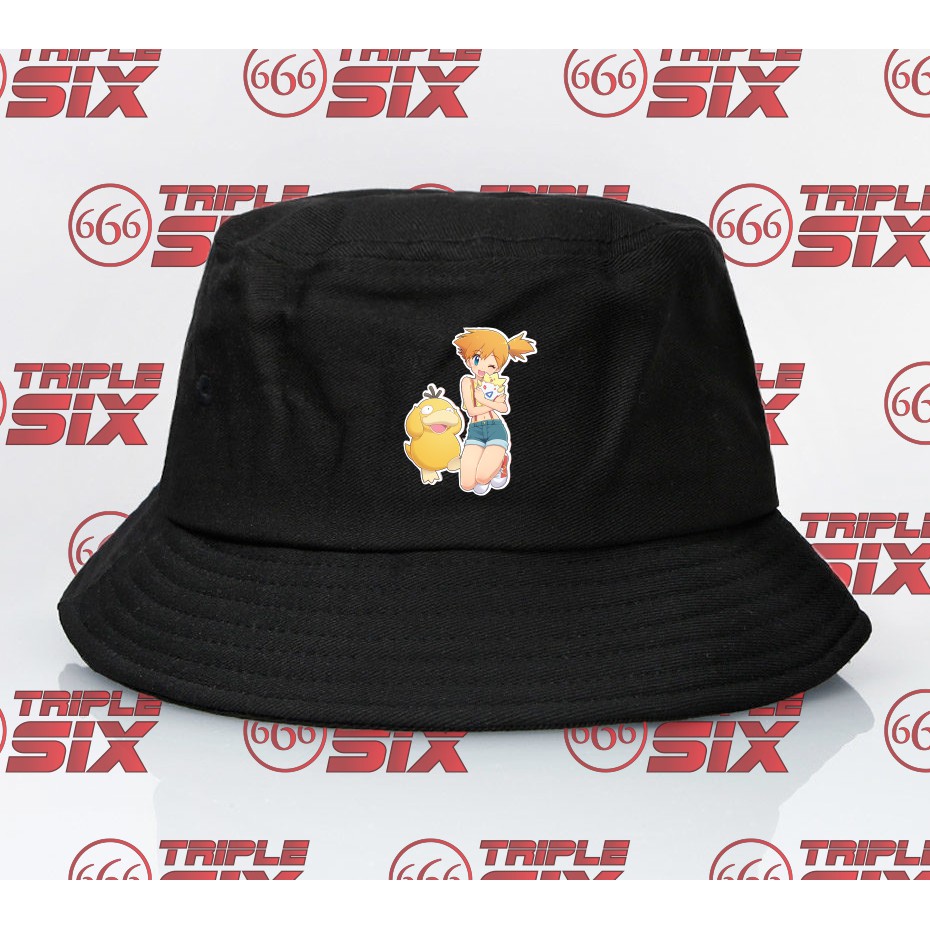 Topi Bucket Anime Pokemon Misty Togepi Psyduck