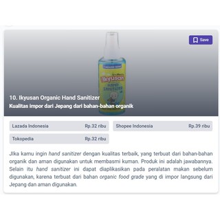 Ikyusan Organic Baby Hand Sanitizer 60ml | Shopee Indonesia