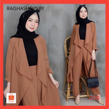Baju Setelan Kantor Wanita Hijab Terbaru Jadei dan Celana/FASHION TERBARU