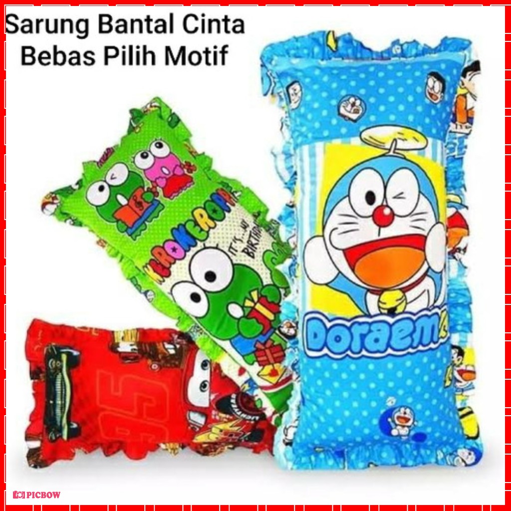 COD MURAH Sarung Bantal Cinta JUMBO Bahan Adem Lembut Tidak Luntur  Sarung Bantal Cinta termasuk Rumbai