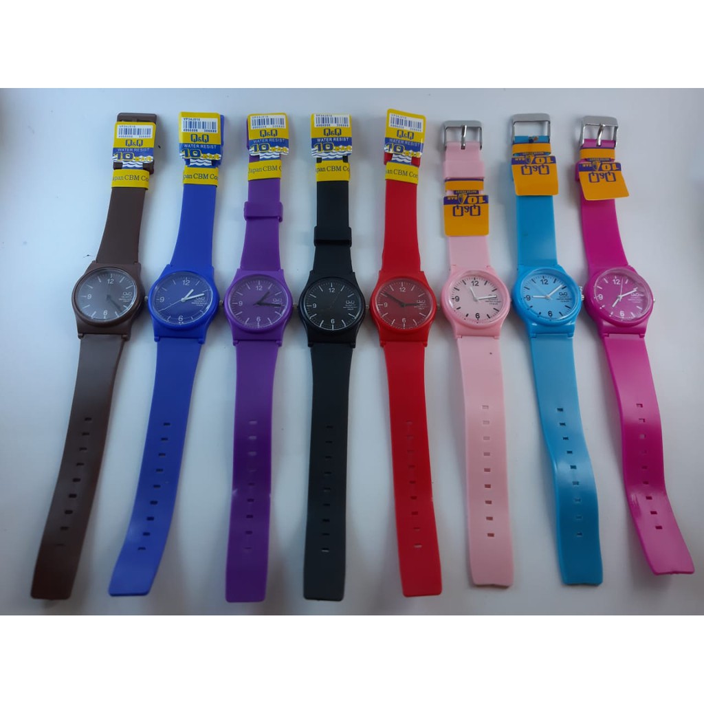 TERBARU ! Jam Tangan Q&amp;Q termurah Rubber Angka Rubber candy Karet jam tangan unisex murah QQ