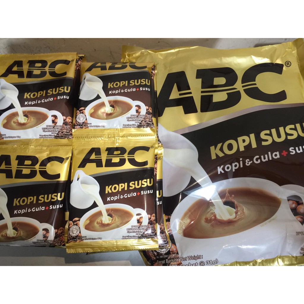 Kopi ABC Kopi Susu (Kopi + Gula + Susu) I Per Renceng