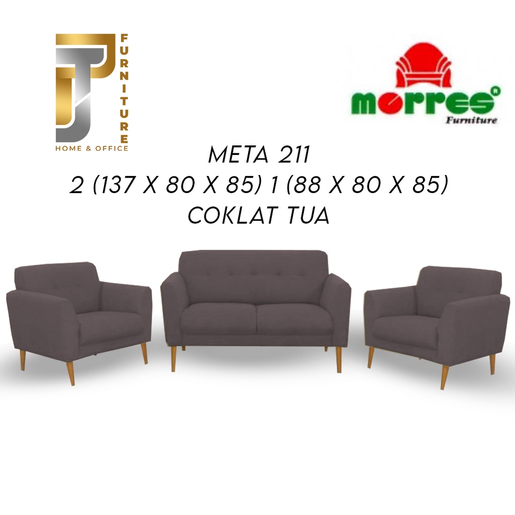 Furniture - Sofa Ruang Tamu - Sofa Minimalis - Sofa Morres Meta 211 Termurah Pontianak