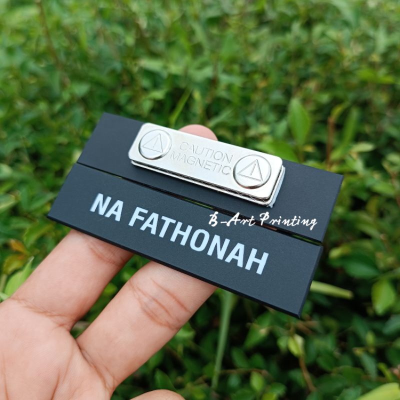 SEHARI JADI Name Tag Grafir Gravir Gravier DOFF Laser MURAH( Nametag Ukir/Laser, Papan Nama Persit, PNS, PDH, TNI/POLRI)